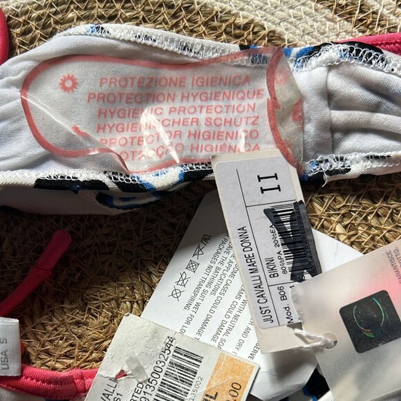$300 JUST CAVALLI  swimsuit beachwear size 42 Italy , 6 Us - Picture 7 of 13